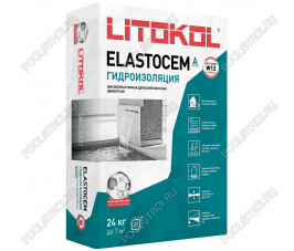 Гидроизоляция ELASTOCEM (А+B) сухой компонент A (мешок) 24 кг