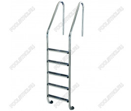 Лестница Flexinox STANDARD 5 ст AISI-304, для широкого борта