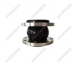Сильфонный компенсатор EPDM  d160 фланцы (SS304 сталь)
