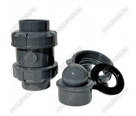 Обратный клапан шаровый d63 уплотнение EPDM AQUAVIVA, Россия Обратный клапан шаровый d63 уплотнение EPDM AQUAVIVA, Россия