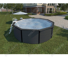 Морозоустойчивые бассейны MAGIC POOL (4,6х1,32м) (цвет ротанг)