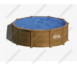 Морозоустойчивые бассейны GRE (5,5х1,32м) (цвет дерево-комплект)