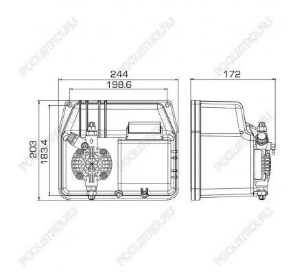 Насос дозир. мембранный BT-MA/M 20-5 230V
