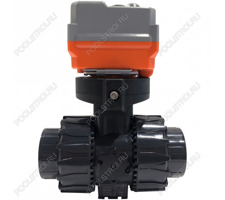 Кран шаровый Aquaviva с электроприводом PTFE/EPDM On-off type d63 AC24V